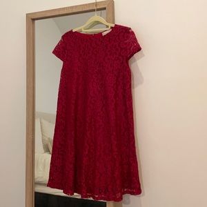 Magenta Lace/Crochet Dress from Altard State